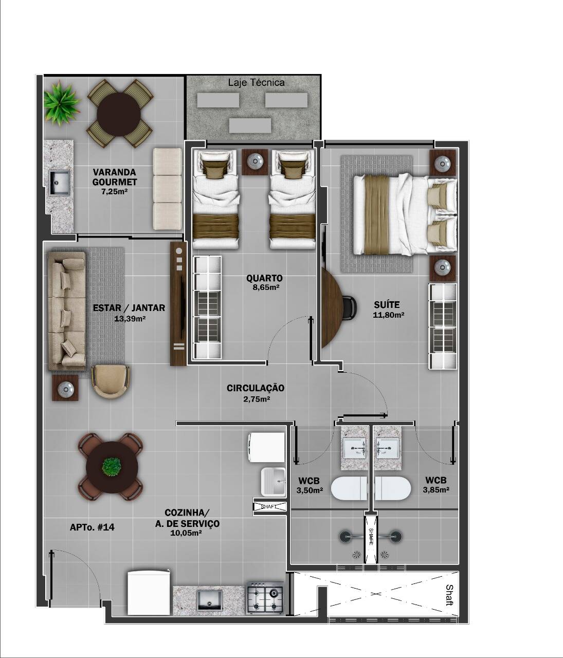 Apartamento à venda com 2 quartos, 70m² - Foto 12