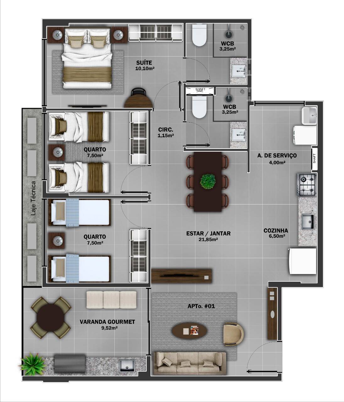 Apartamento à venda com 2 quartos, 70m² - Foto 13